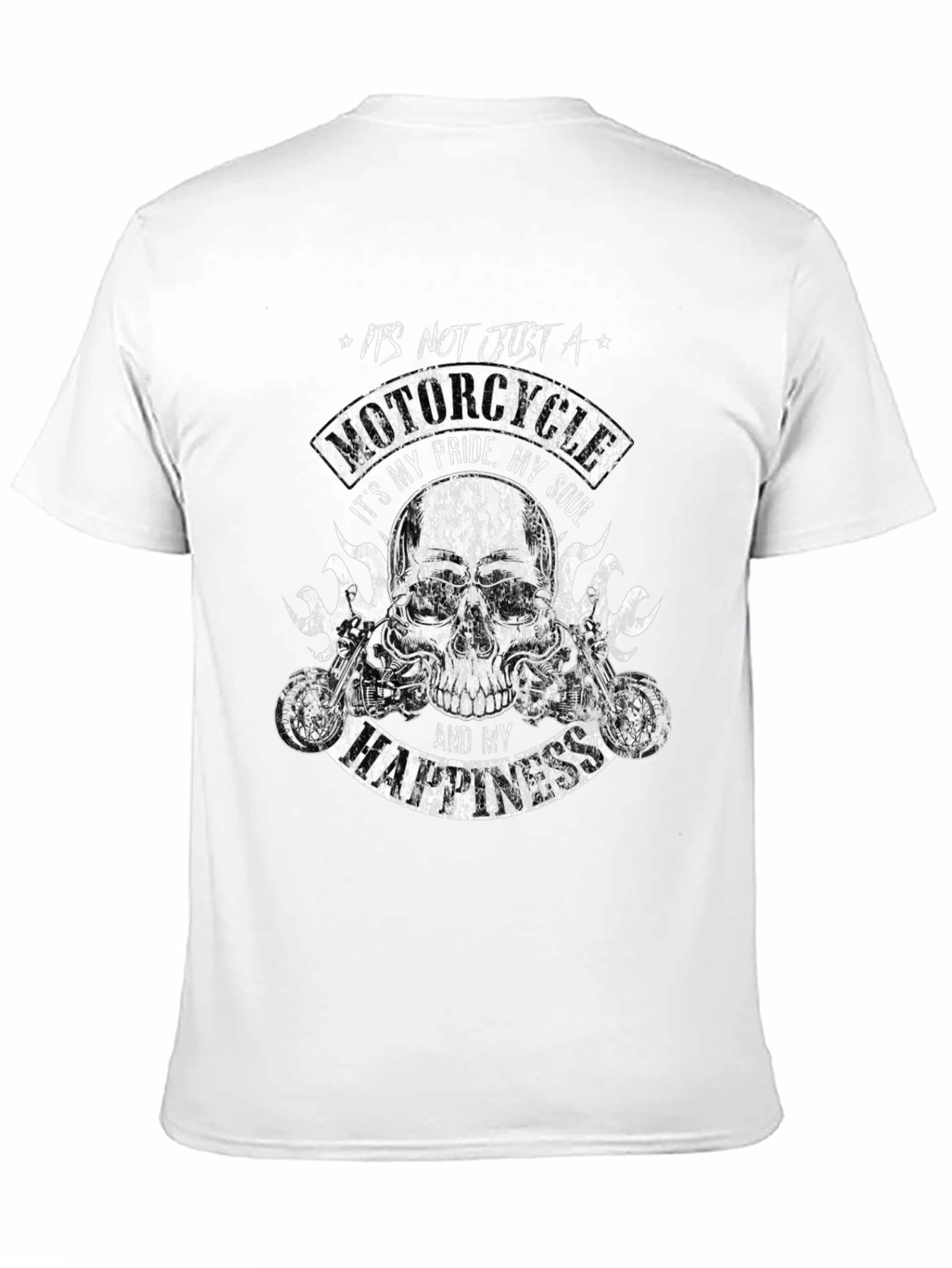 Motorcycle Pride T-Shirt - Skull Biker Tee