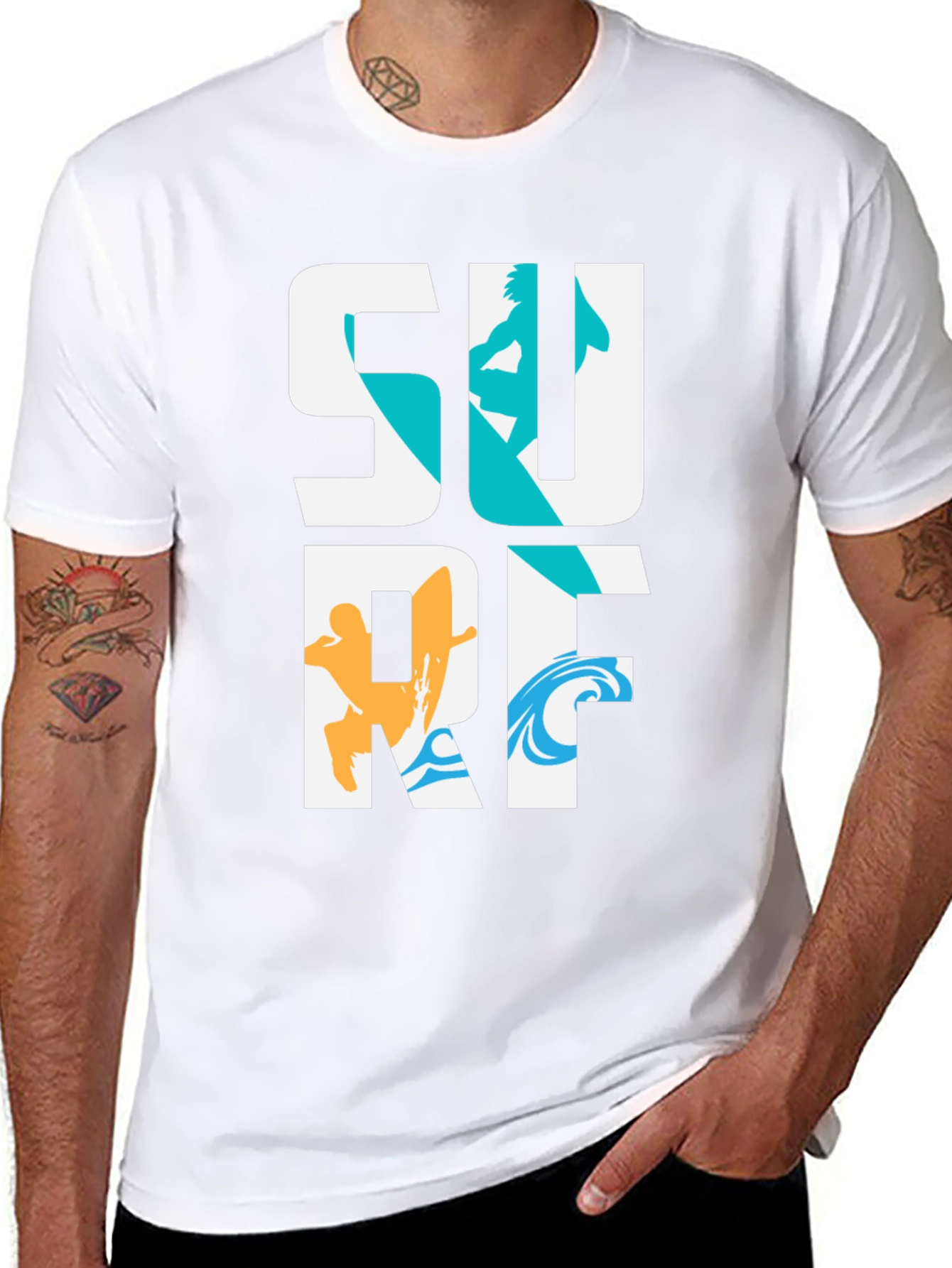 Surf Graphic Tee - Cool Surfer T-Shirt
