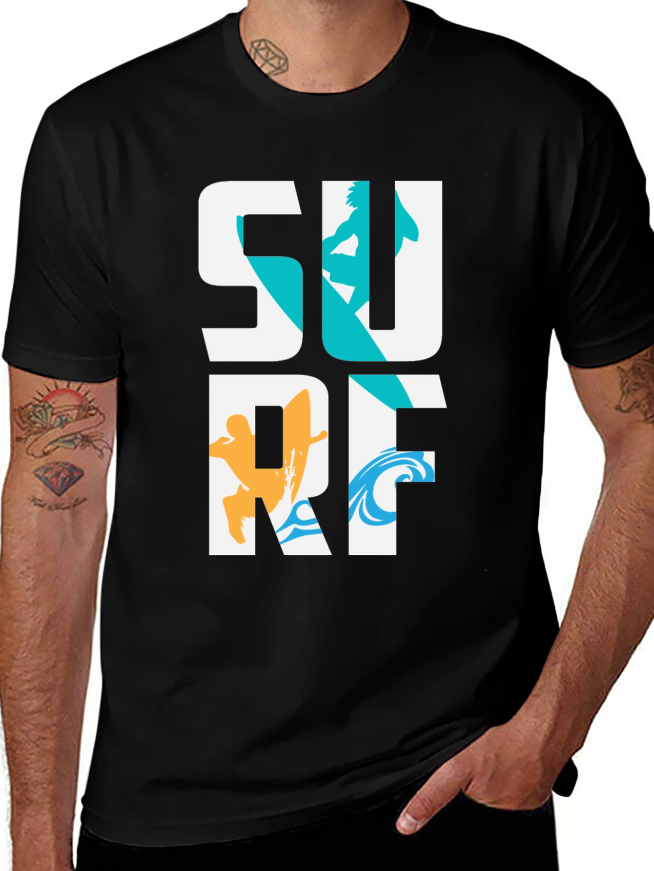 Surf Graphic Tee - Cool Surfer T-Shirt