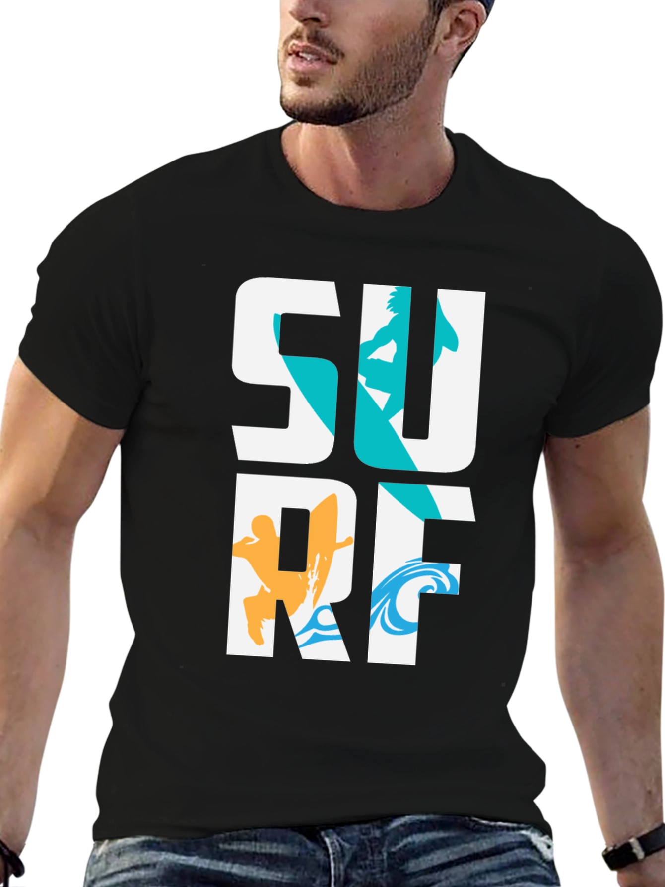 Surf Graphic Tee - Cool Surfer T-Shirt