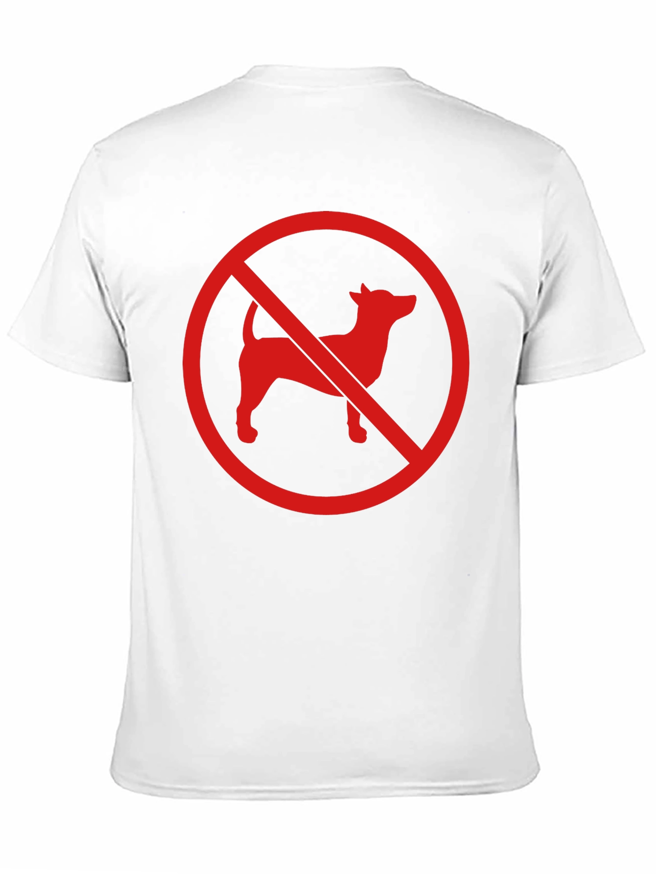 No Dogs Allowed Graphic Tee - Black Cotton Blend