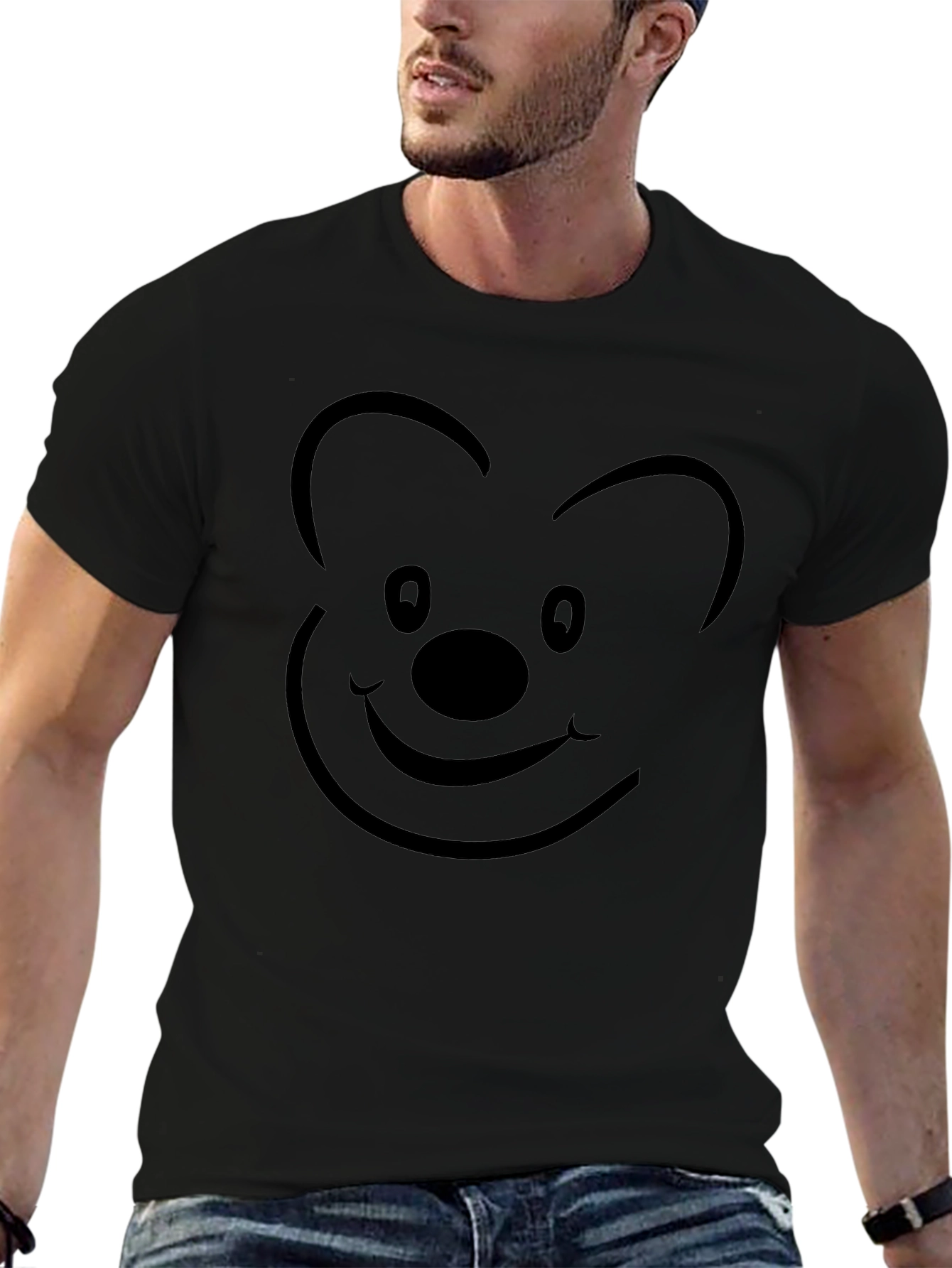 Mickey Mouse Silhouette Black T-Shirt