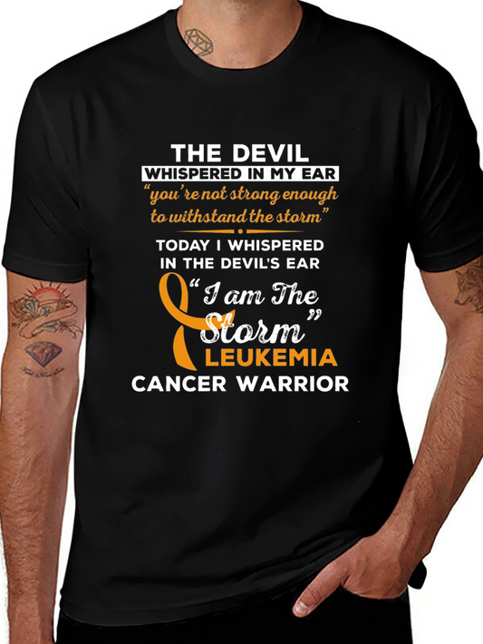 Leukemia Cancer Warrior T-Shirt - Devil & Storm Design