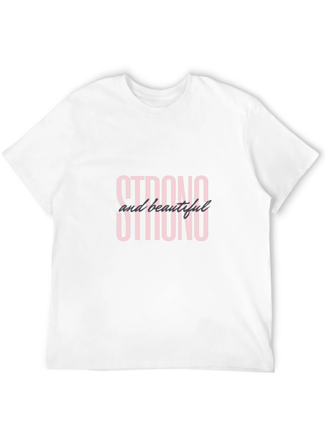 Strong and Beautiful Black Graphic T-Shirt