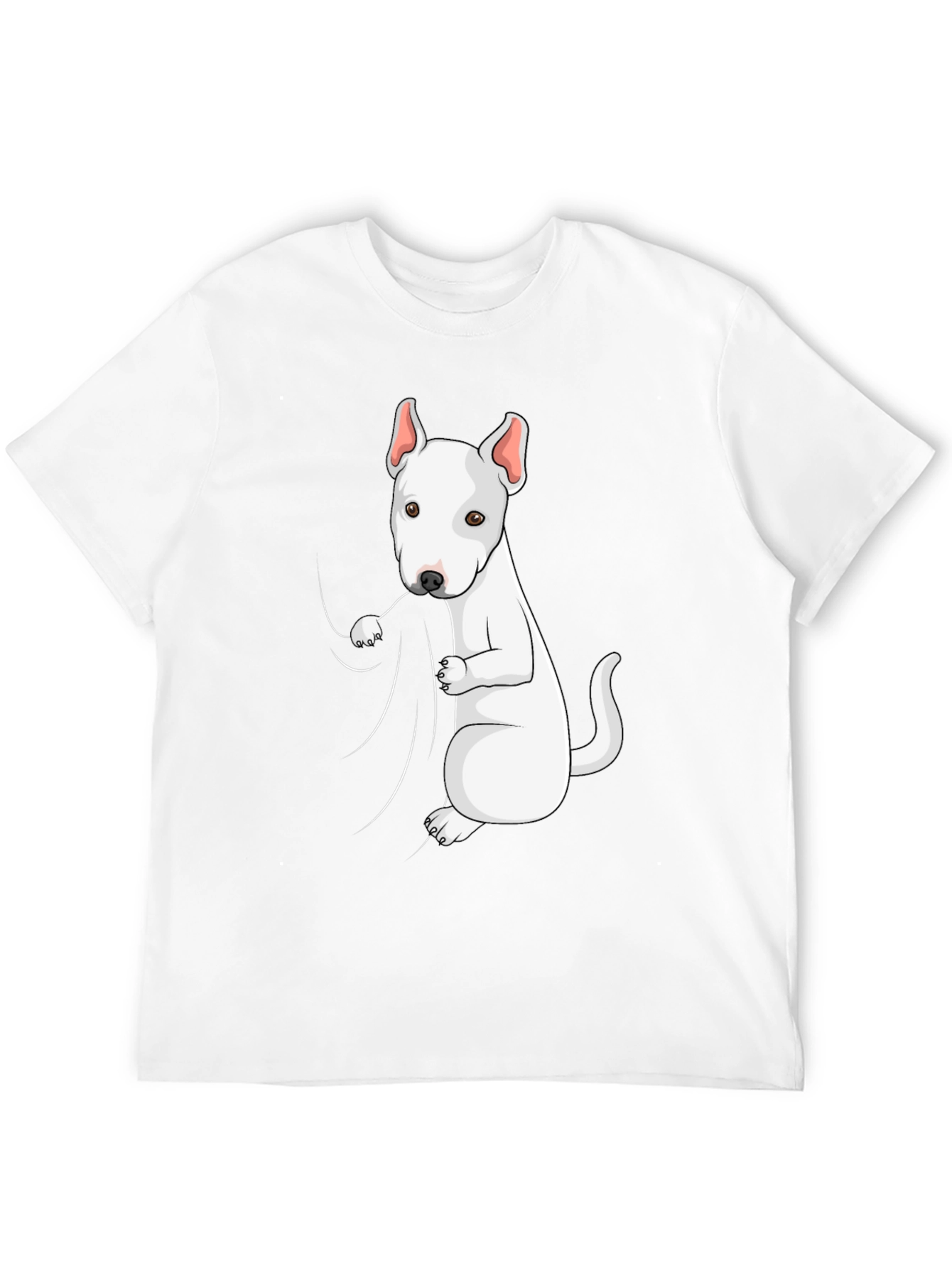Bull Terrier Graphic Tee - Black Cotton Blend