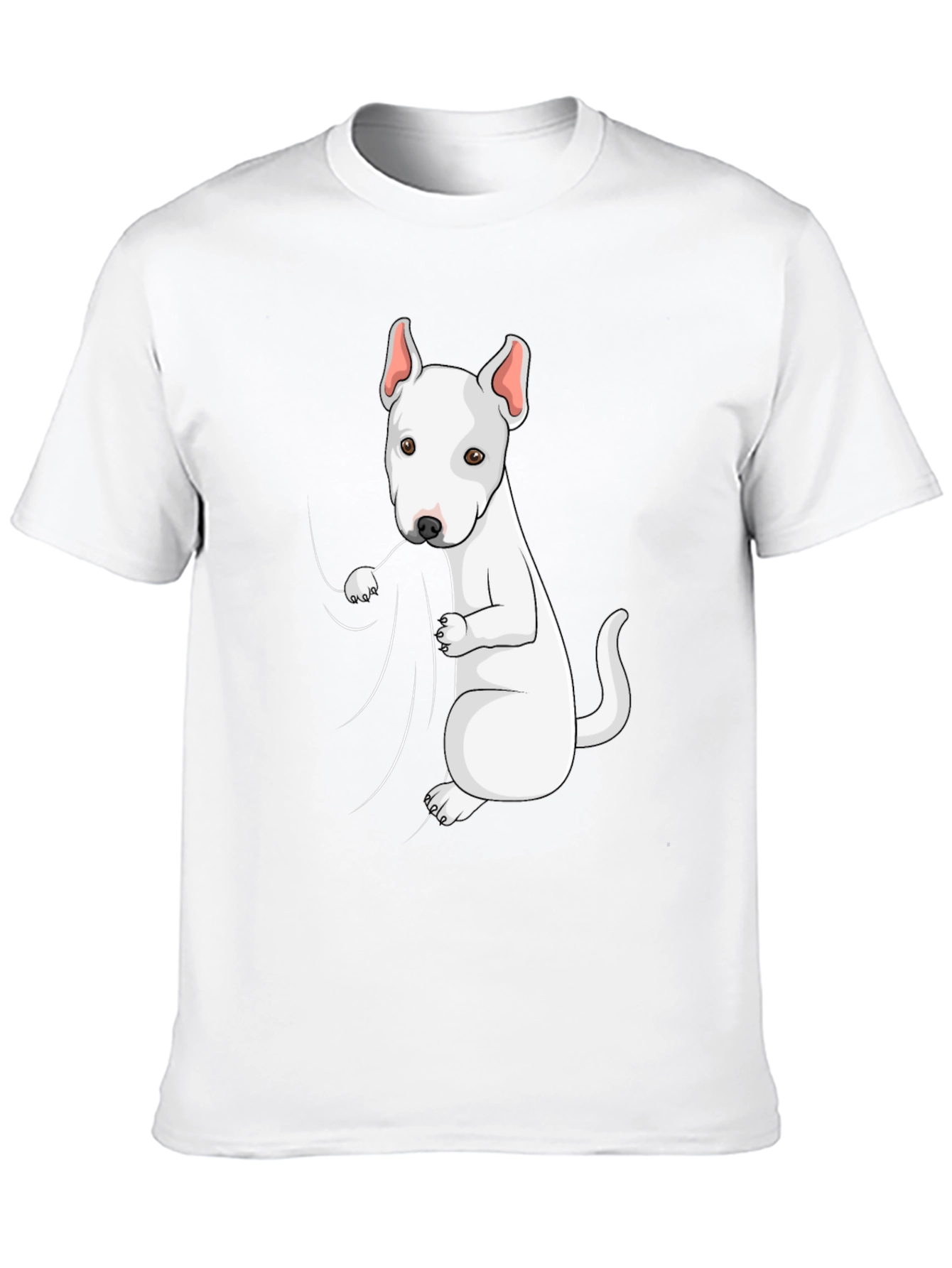 Bull Terrier Graphic Tee - Black Cotton Blend