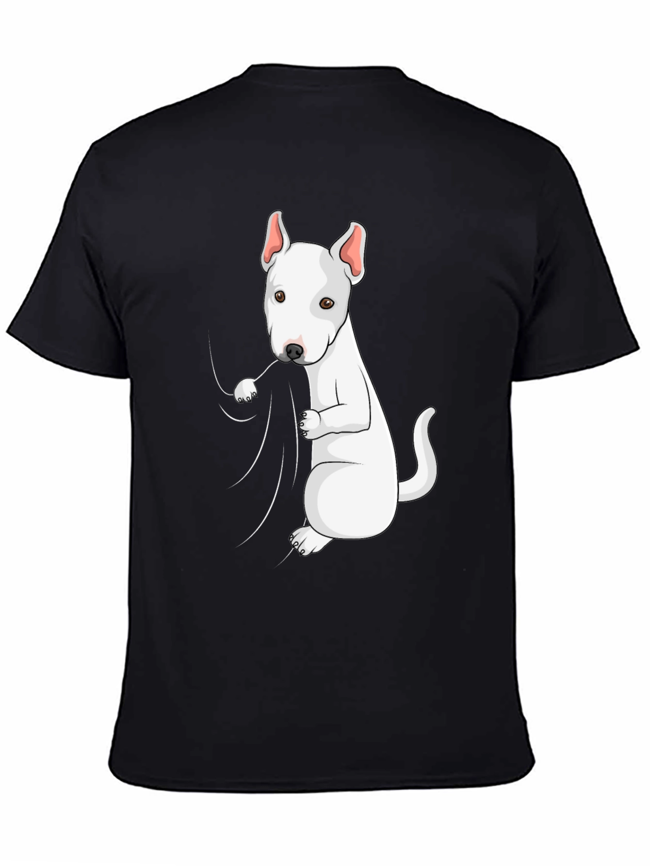Bull Terrier Graphic Tee - Black Cotton Blend