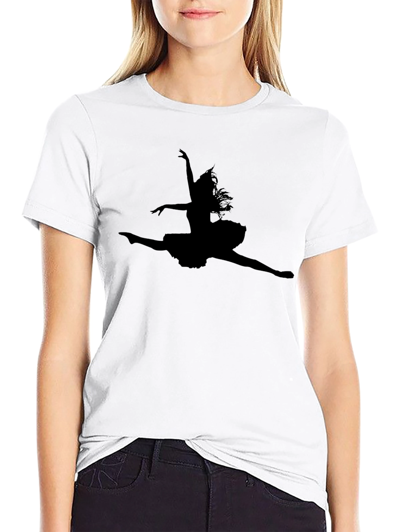 Black Ballet Dancer Graphic Tee - Soft Style