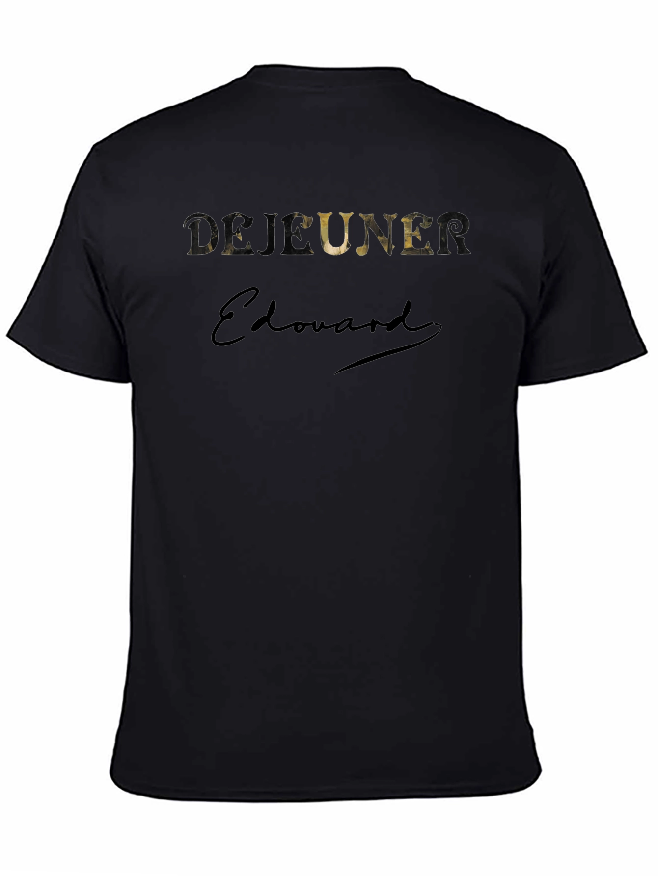 Dejeuner Edouard Black Graphic Tee
