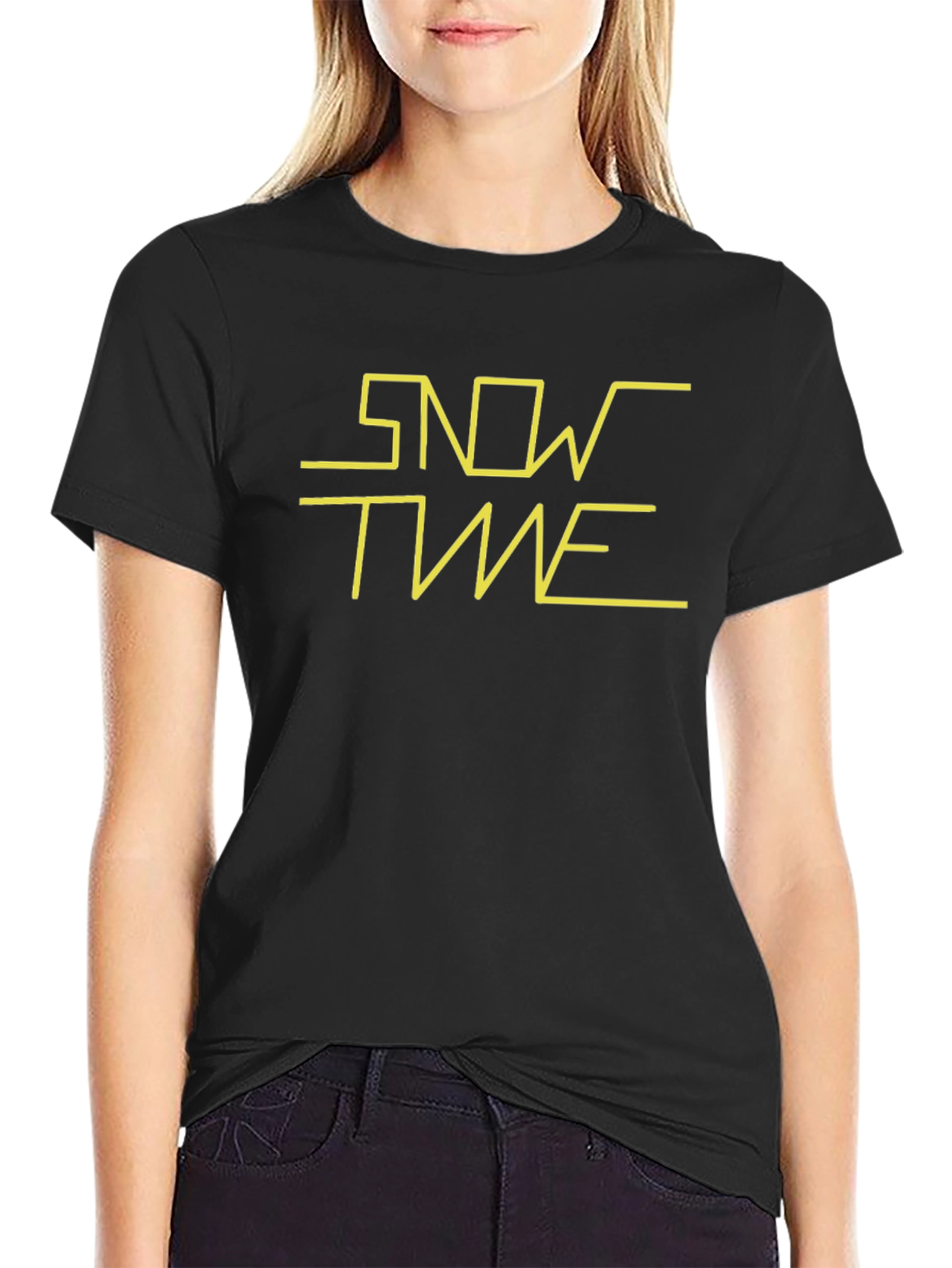 Snow Time Graphic Tee -  Stylish Fun Comfortable