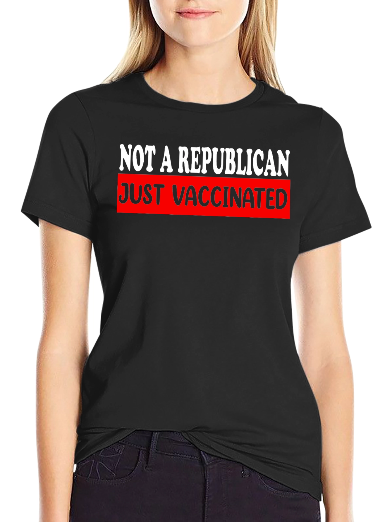 Just Vaccinated Tee - Not a Republican T-Shirt