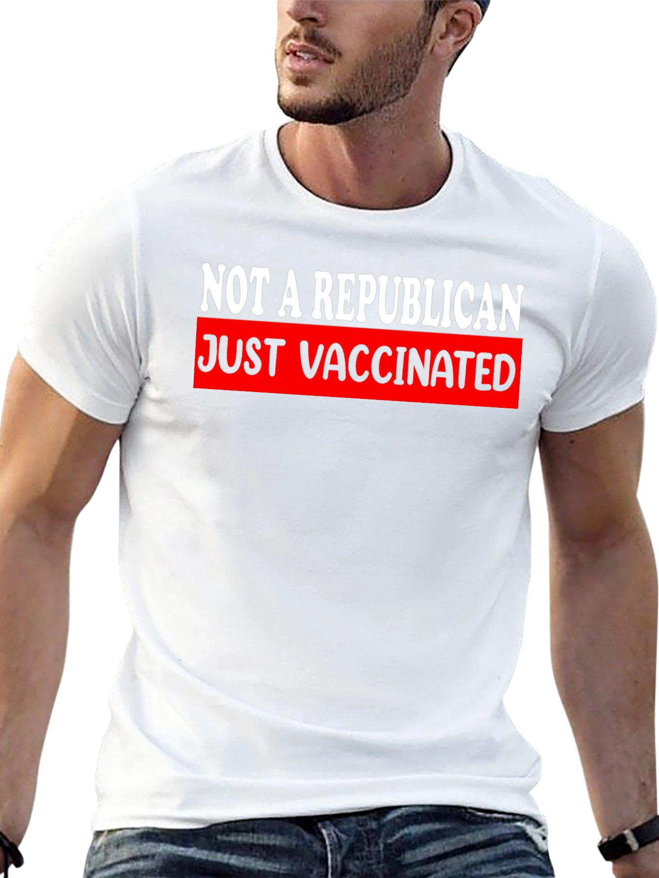 Just Vaccinated Tee - Not a Republican T-Shirt