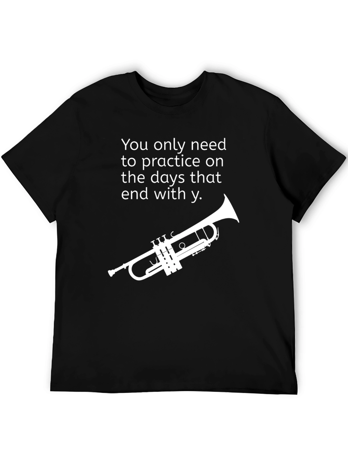 Practice Days Trumpet Graphic Tee - Black
