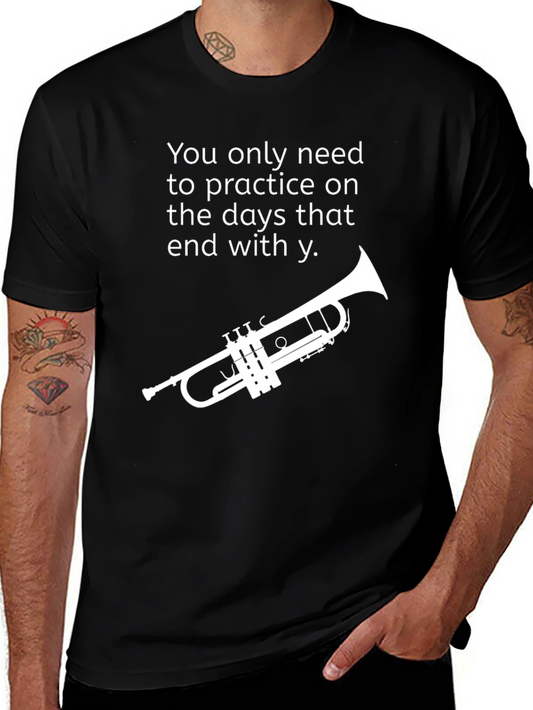 Practice Days Trumpet Graphic Tee - Black
