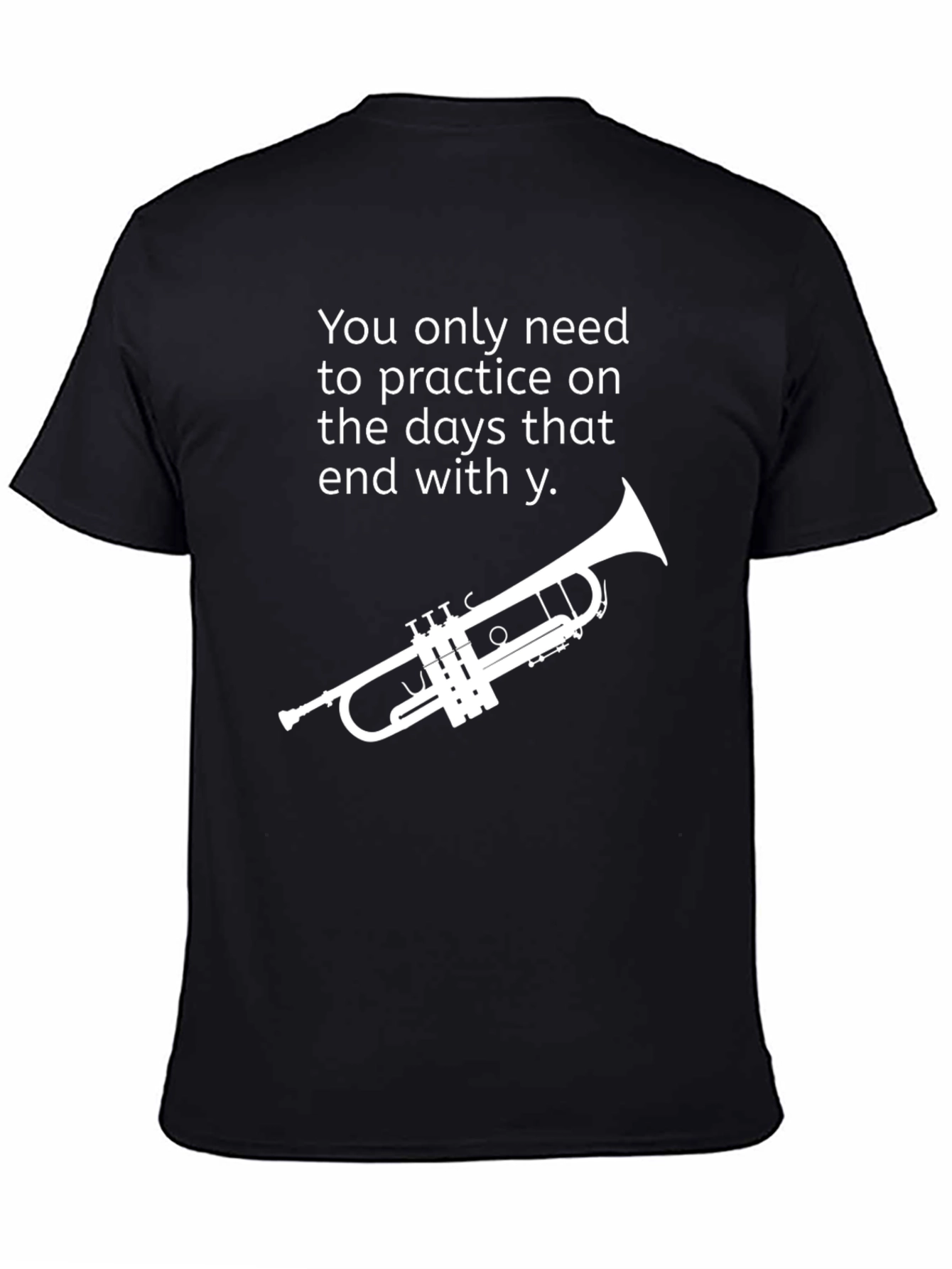 Practice Days Trumpet Graphic Tee - Black