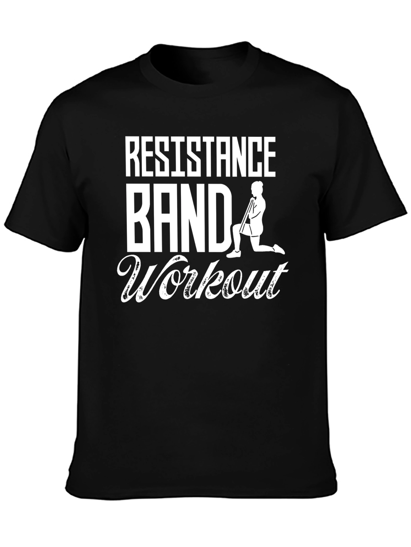 Resistance Band Workout Graphic T-Shirt