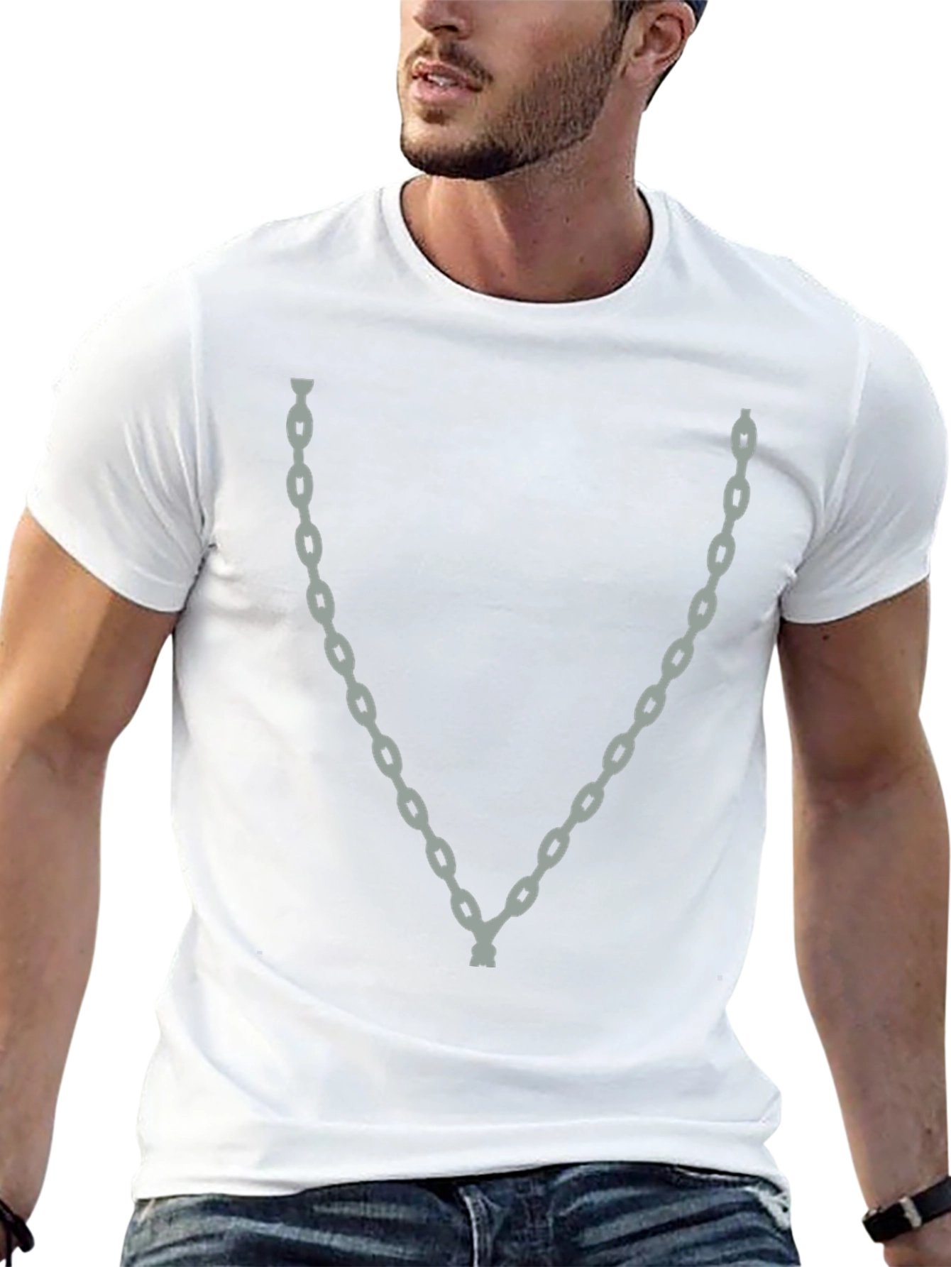 Chain Graphic T-Shirt - Mens Black Tee