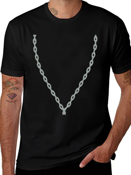 Chain Graphic T-Shirt - Mens Black Tee