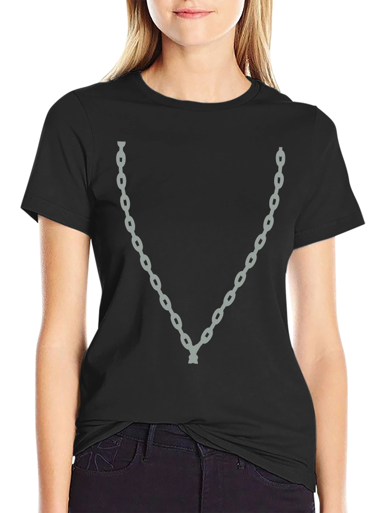 Chain Graphic T-Shirt - Mens Black Tee