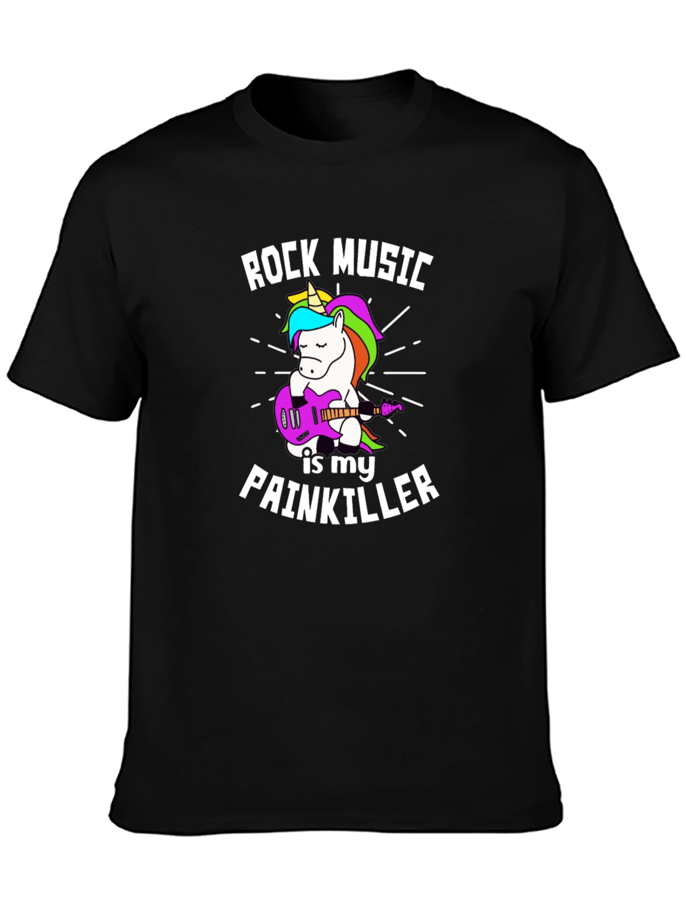 Rock Music Unicorn Painkiller Tee