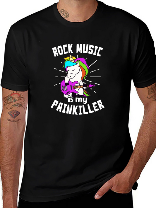 Rock Music Unicorn Painkiller Tee