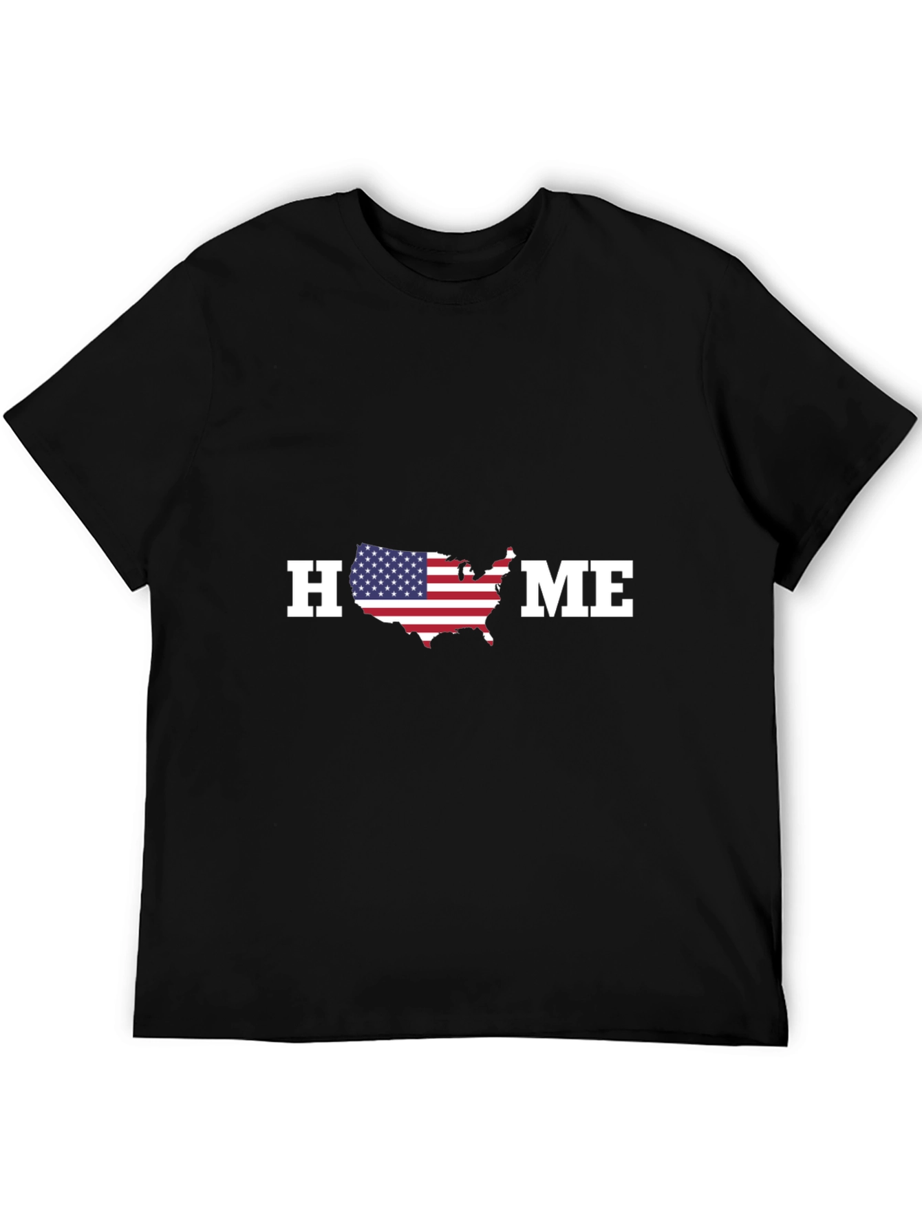 Patriotic HOME Graphic T-Shirt - USA Pride