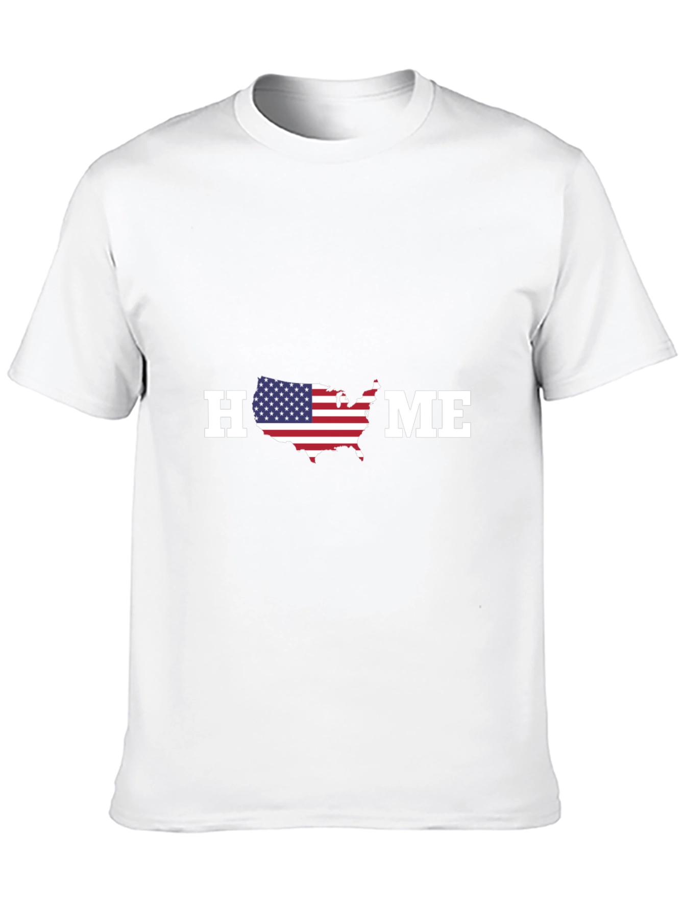 Patriotic HOME Graphic T-Shirt - USA Pride