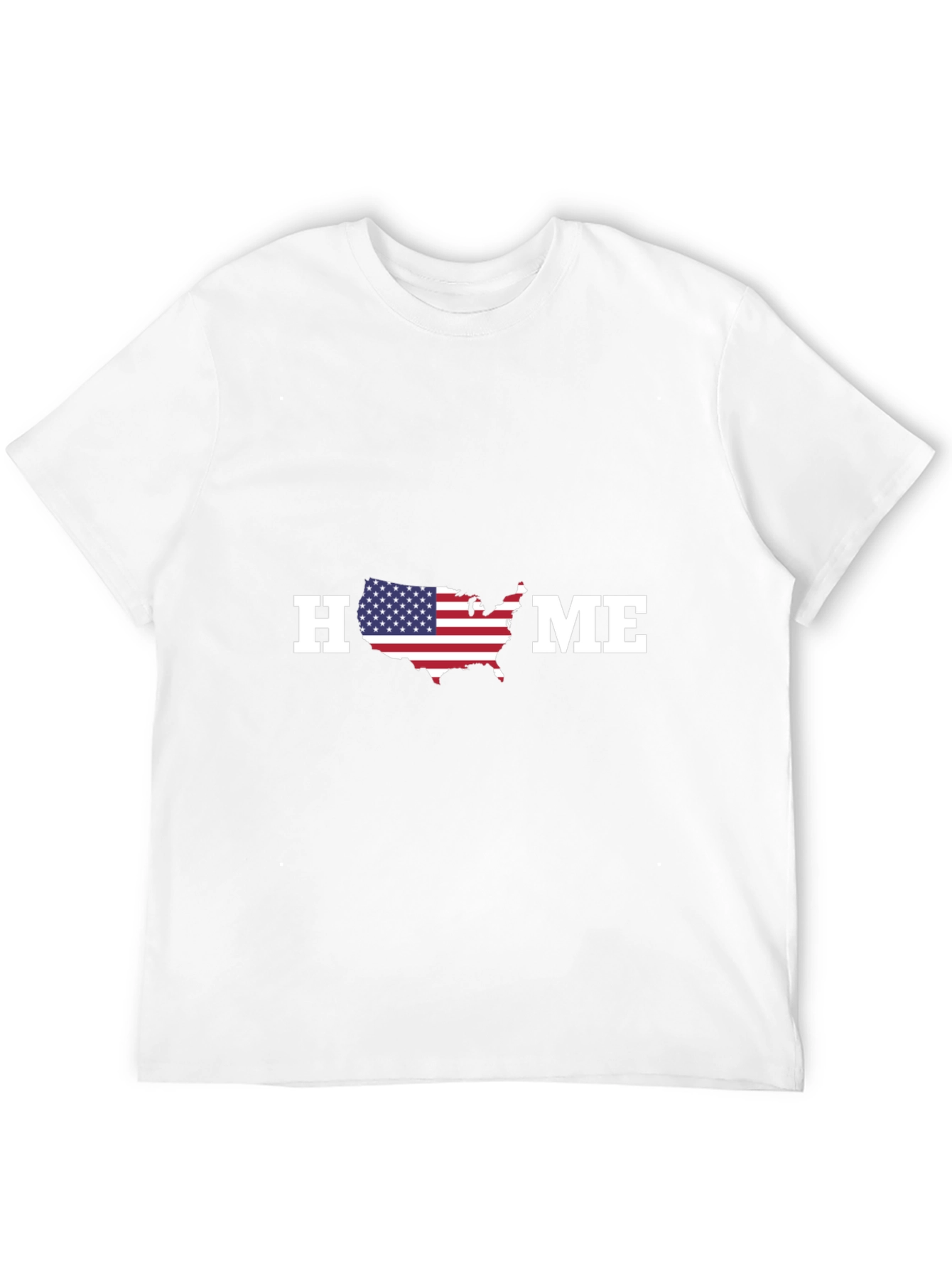 Patriotic HOME Graphic T-Shirt - USA Pride
