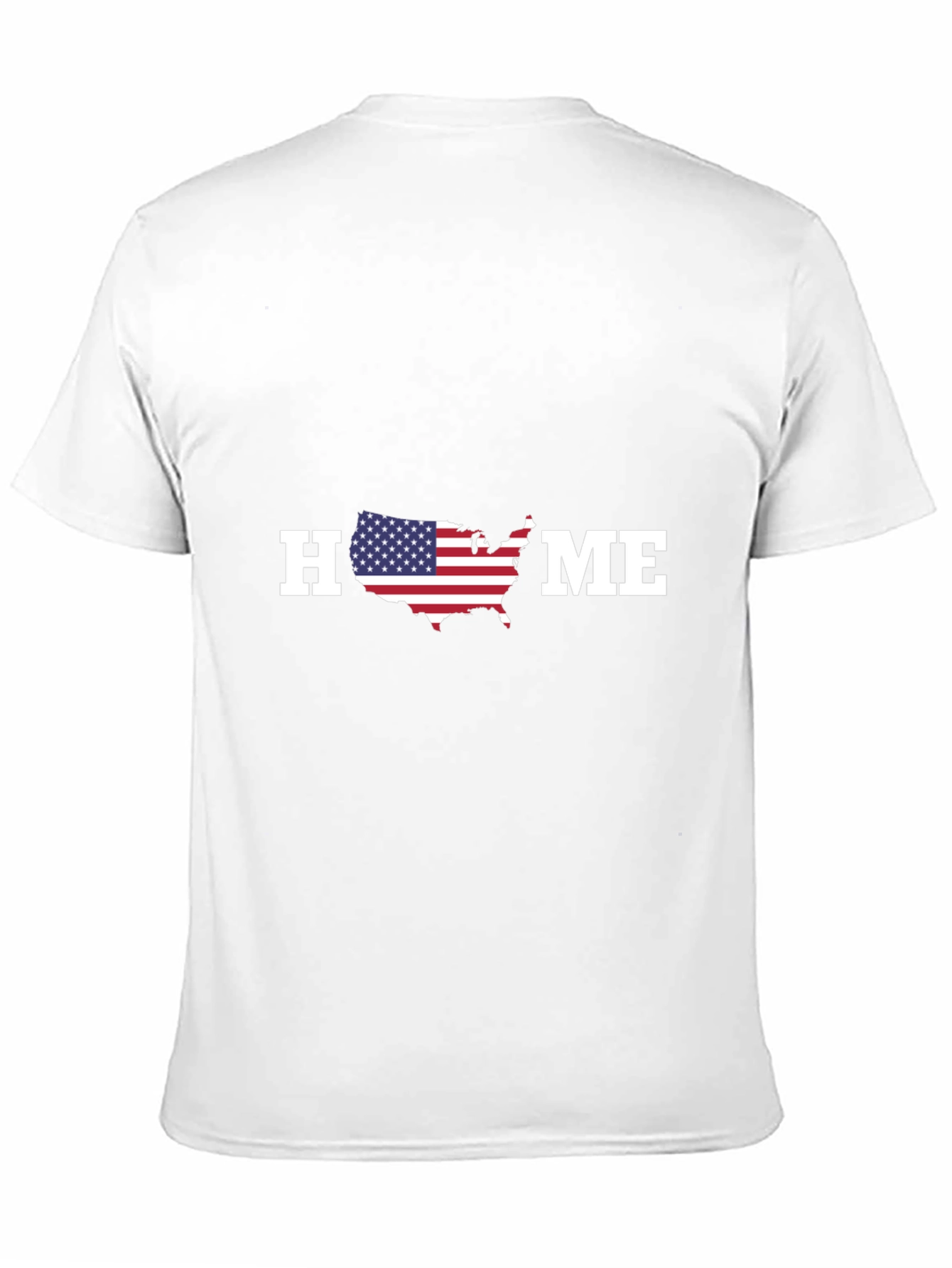 Patriotic HOME Graphic T-Shirt - USA Pride