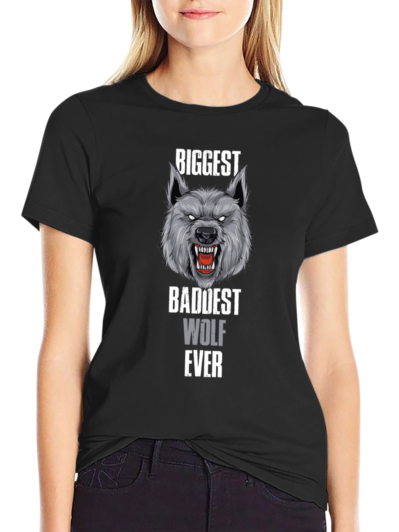Biggest Baddest Wolf Ever T-Shirt