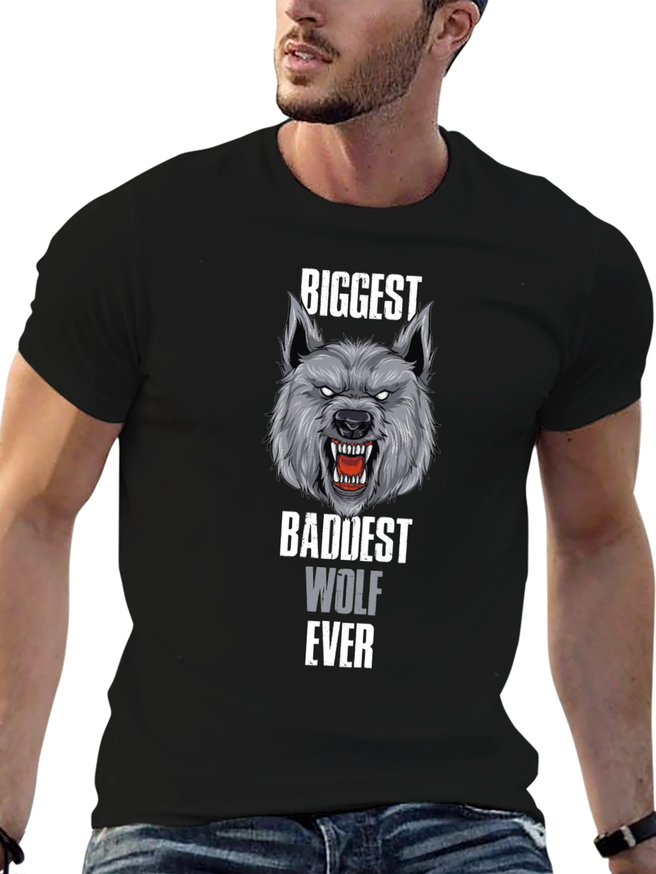 Biggest Baddest Wolf Ever T-Shirt