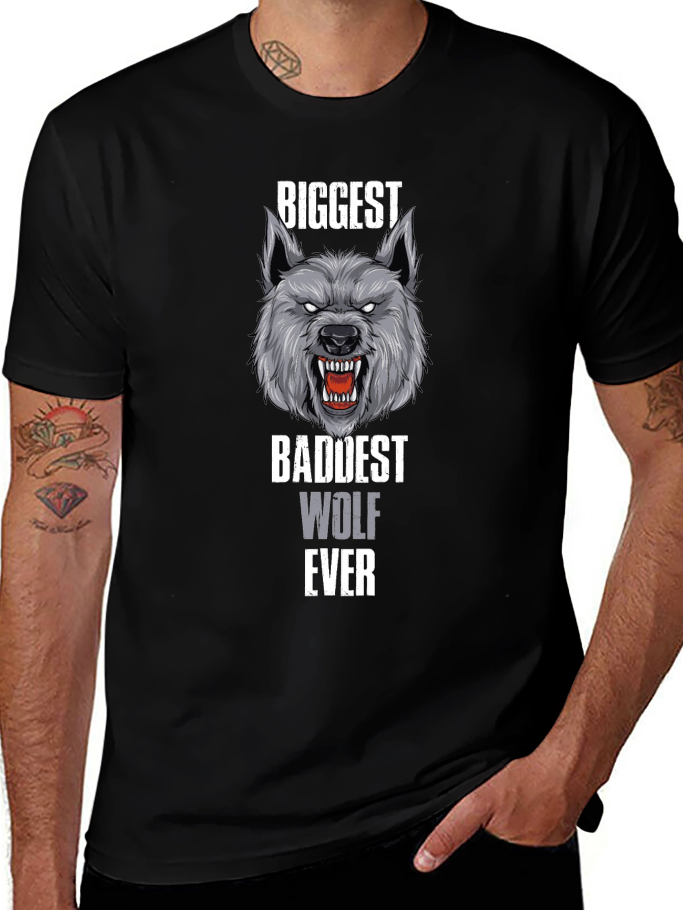 Biggest Baddest Wolf Ever T-Shirt