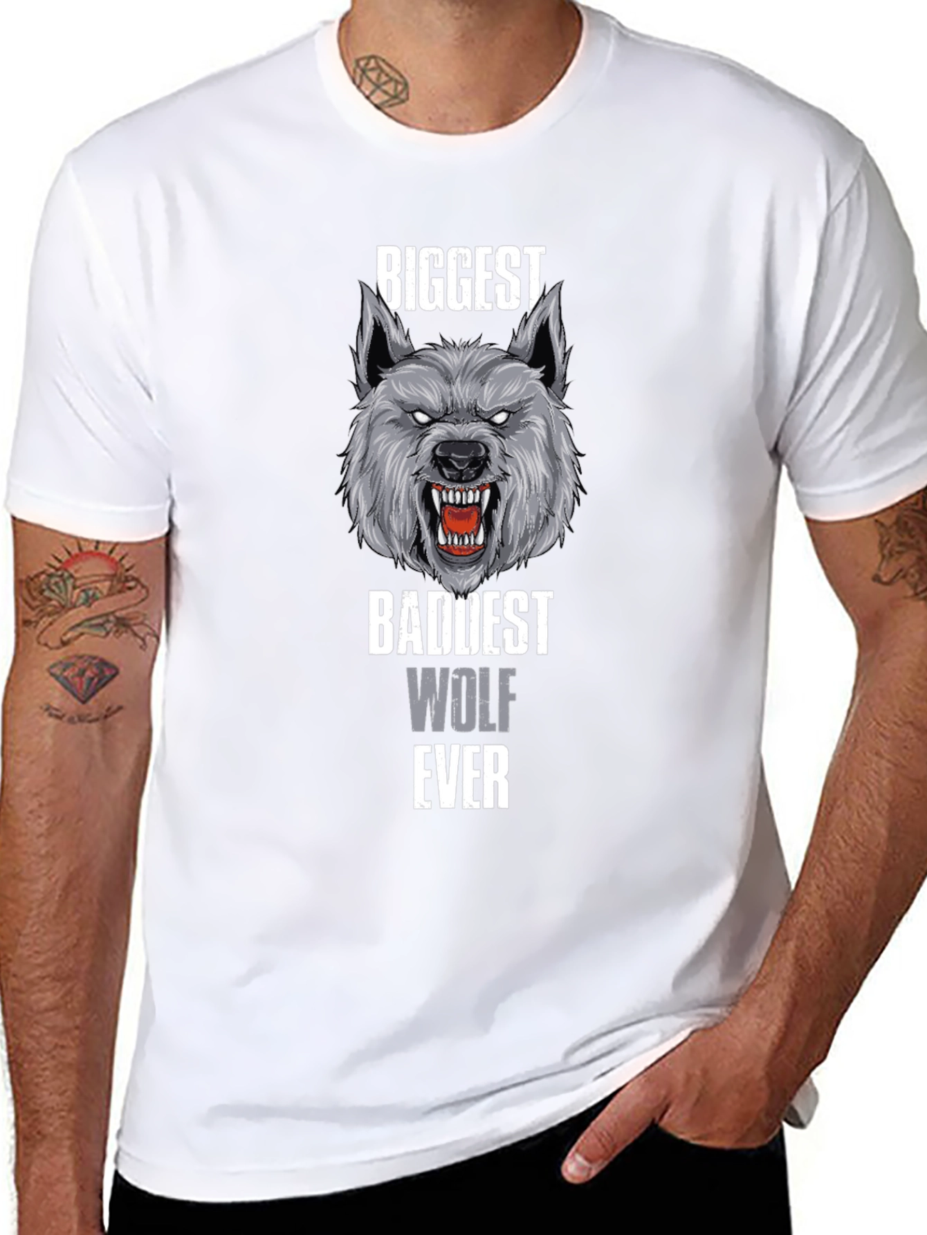 Biggest Baddest Wolf Ever T-Shirt