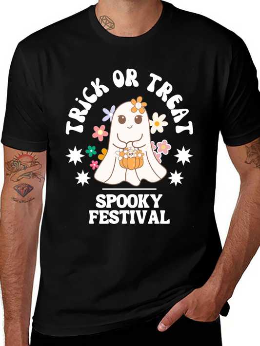 Spooky Festival Tee - Trick or Treat Ghost Shirt