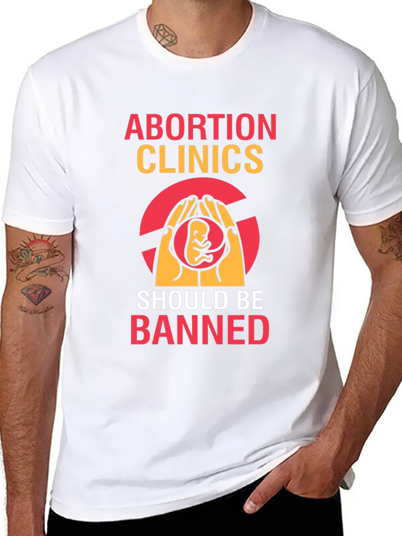 Anti-Abortion Graphic Tee - Black