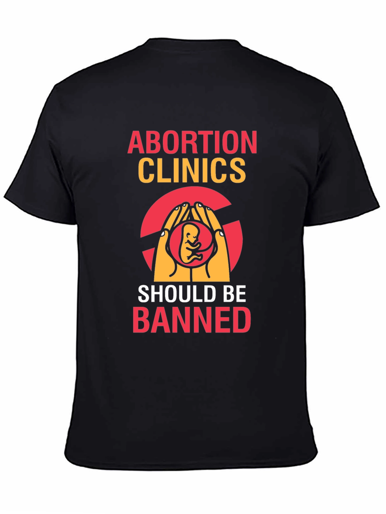 Anti-Abortion Graphic Tee - Black