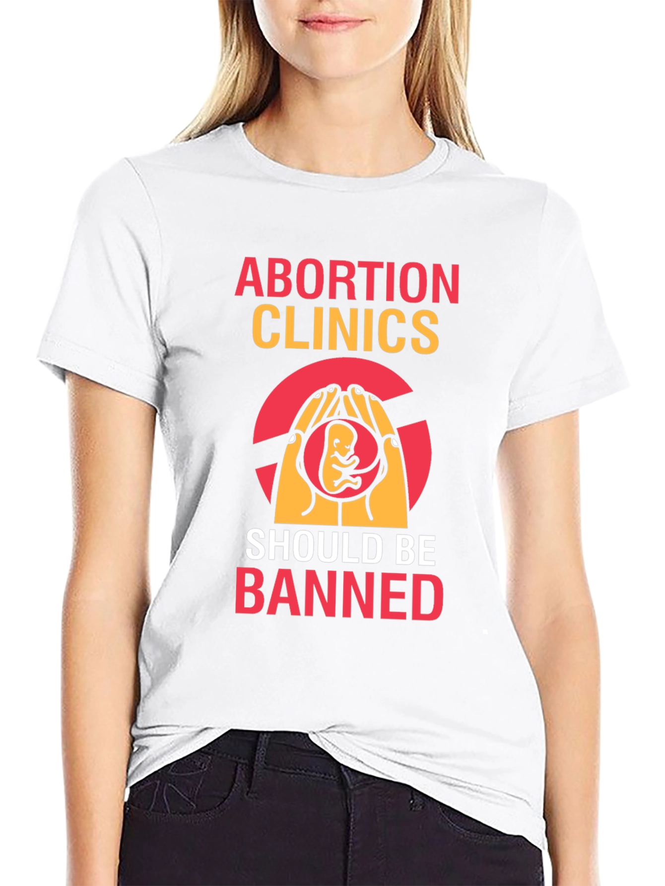 Anti-Abortion Graphic Tee - Black