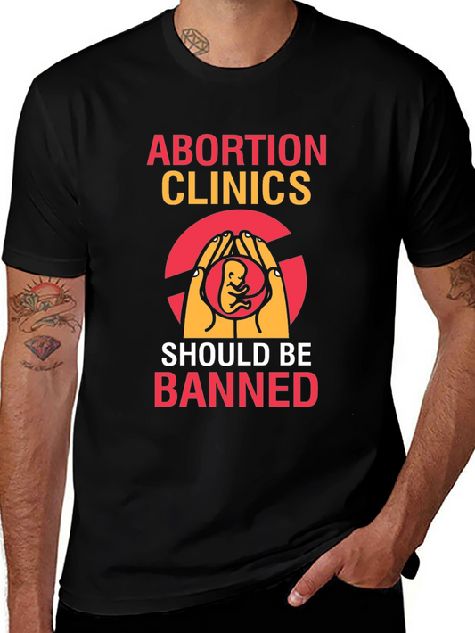 Anti-Abortion Graphic Tee - Black