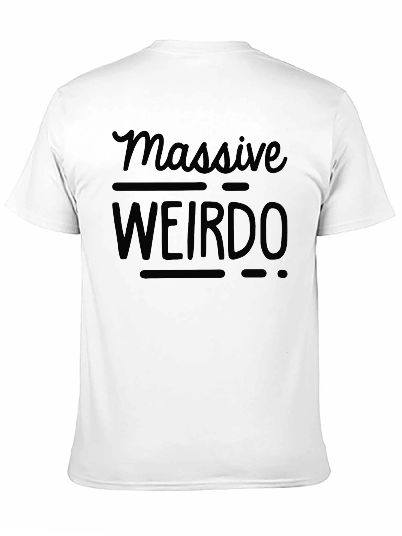 Massive Weirdo Black Graphic Tee - Casual Style