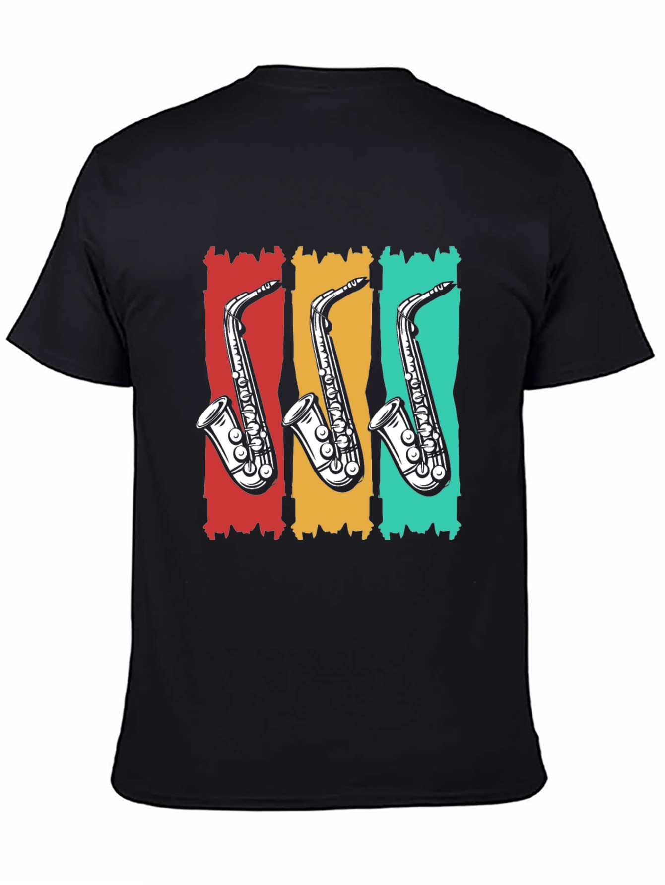 Retro Saxophone T-Shirt - Cool Music Tee