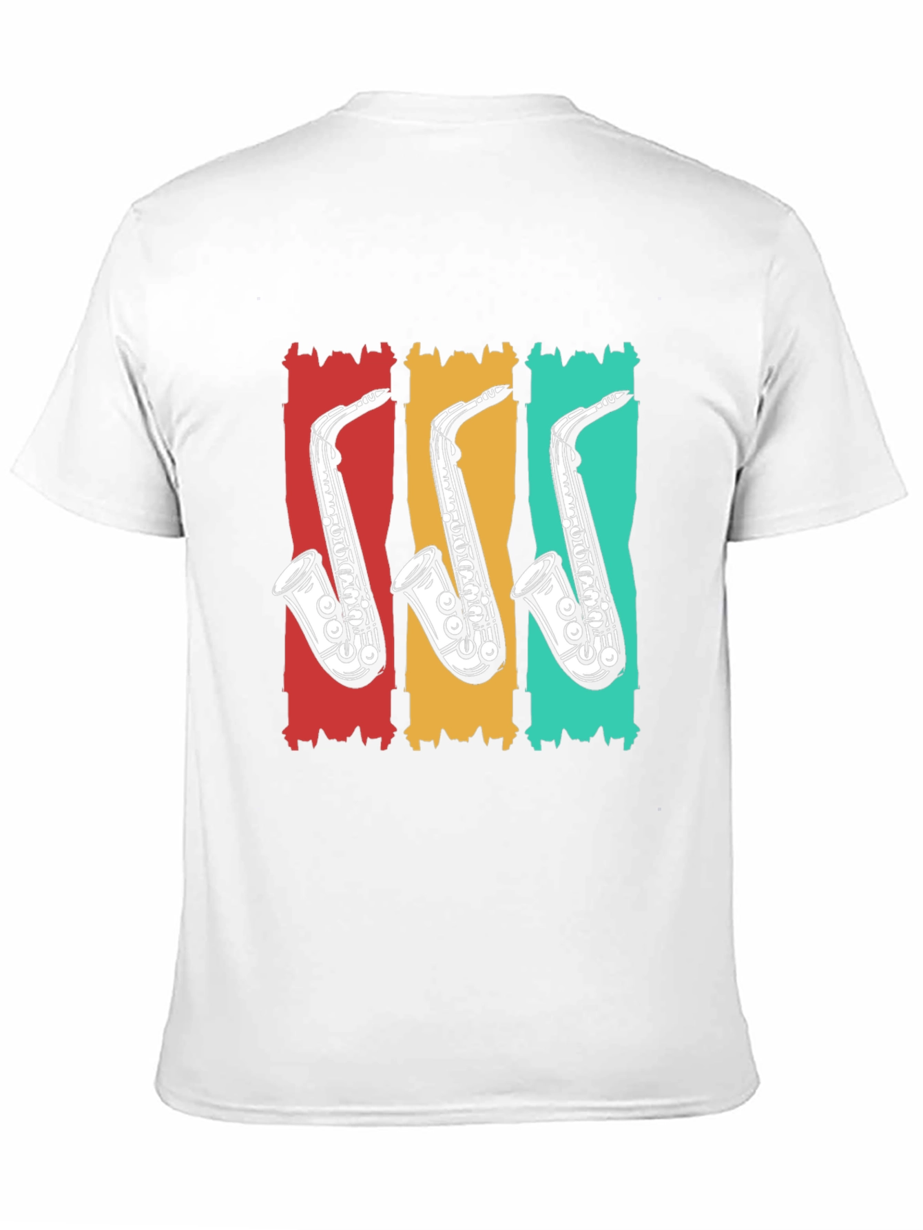 Retro Saxophone T-Shirt - Cool Music Tee