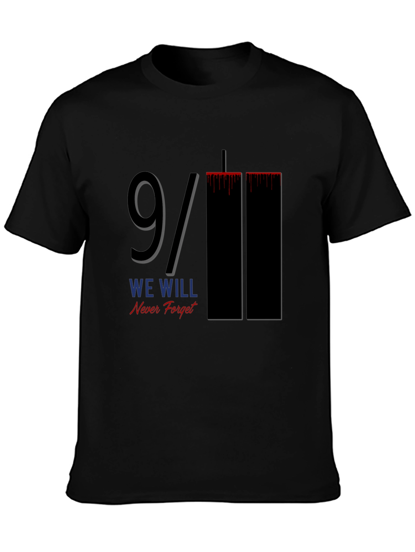 9/11 We Will Never Forget Graphic Tee