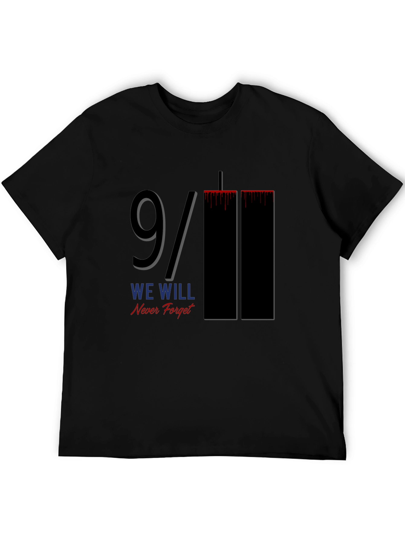 9/11 We Will Never Forget Graphic Tee