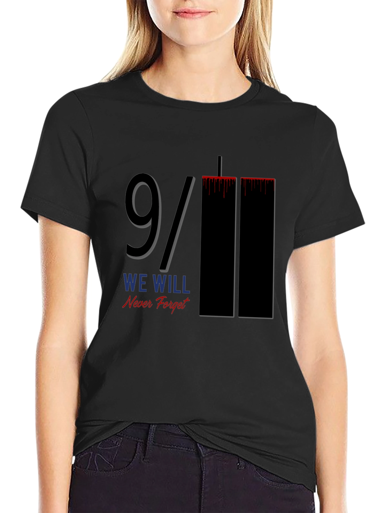 9/11 We Will Never Forget Graphic Tee