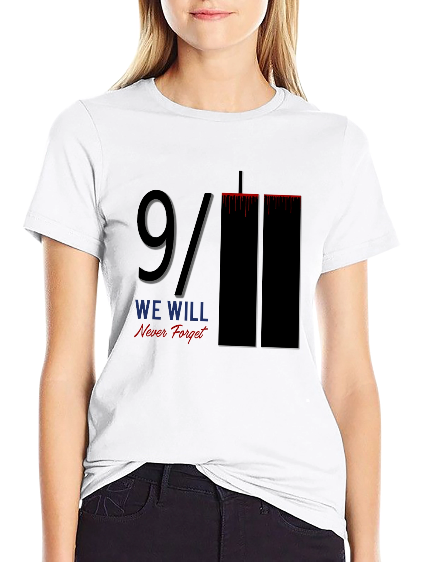 9/11 We Will Never Forget Graphic Tee