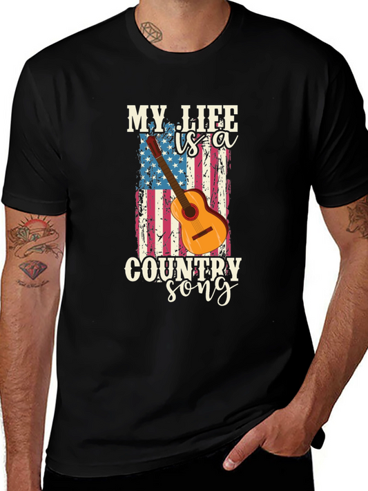 Country Song Guitar Graphic Tee