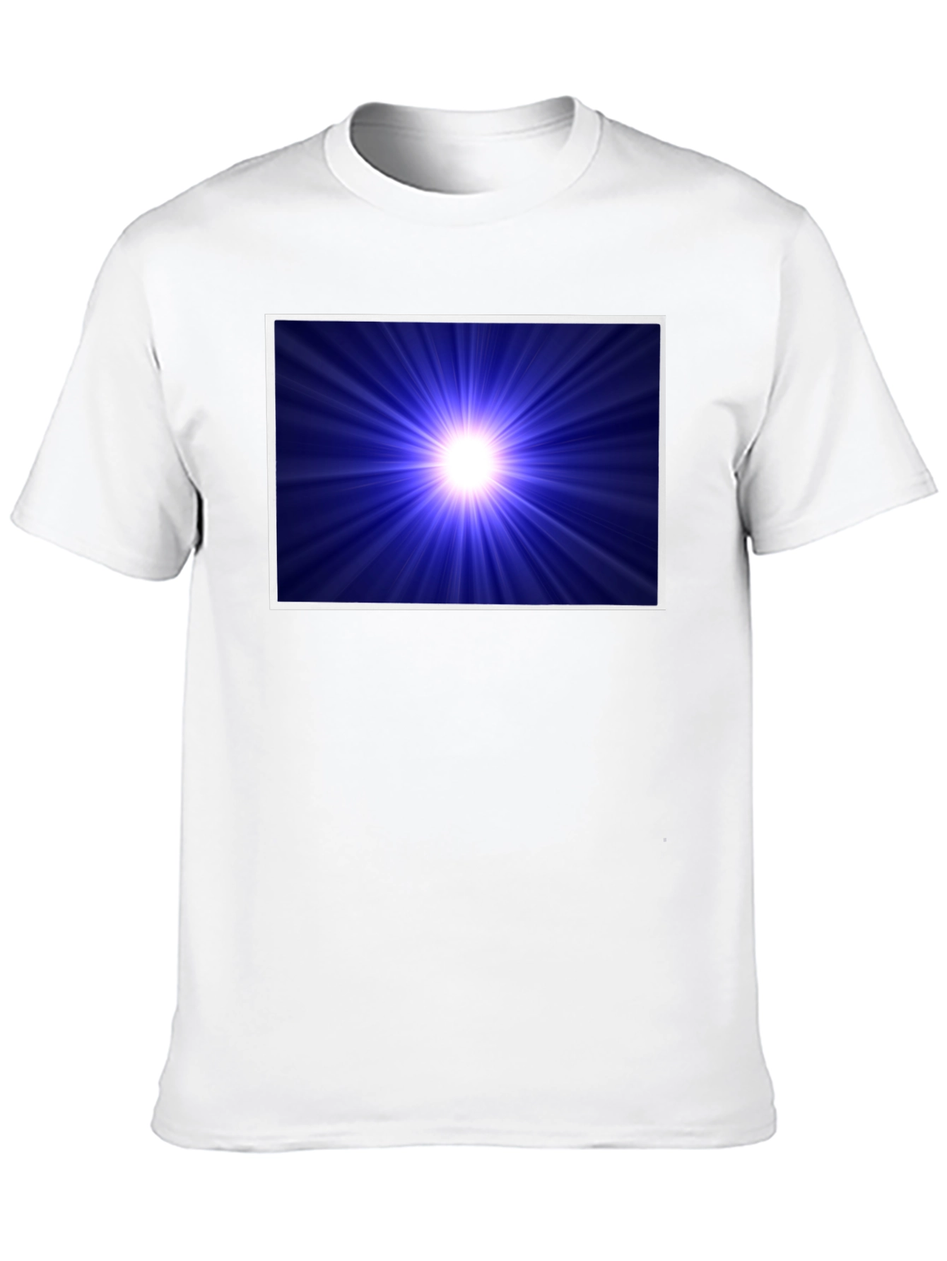 Cosmic Burst Graphic Tee - Black Cotton Blend