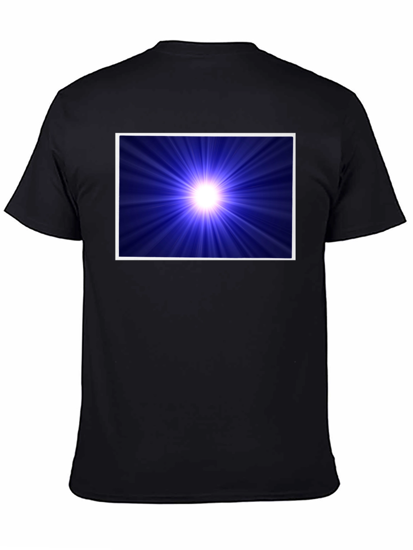 Cosmic Burst Graphic Tee - Black Cotton Blend