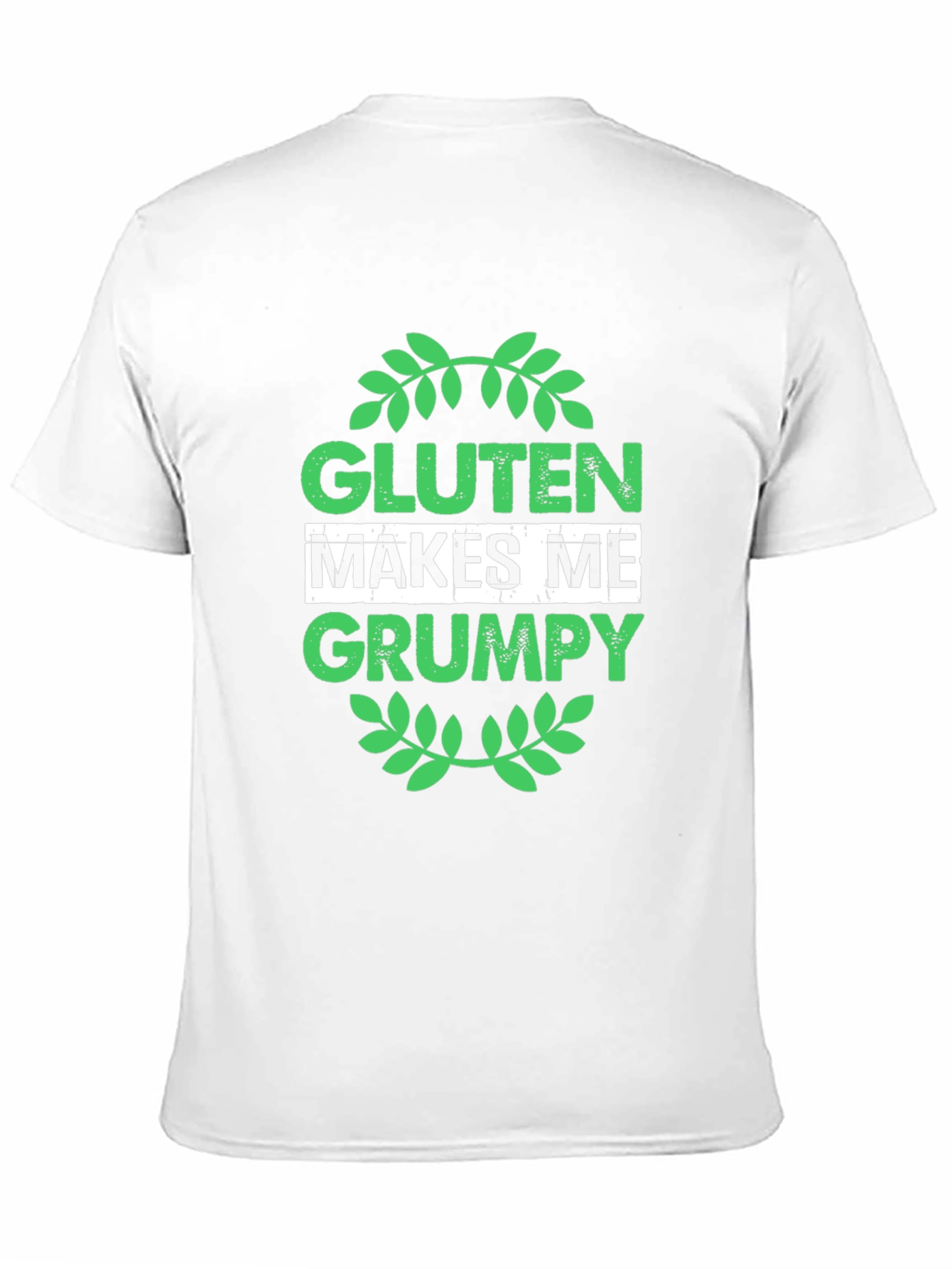 Gluten Makes Me Grumpy T-Shirt - Black