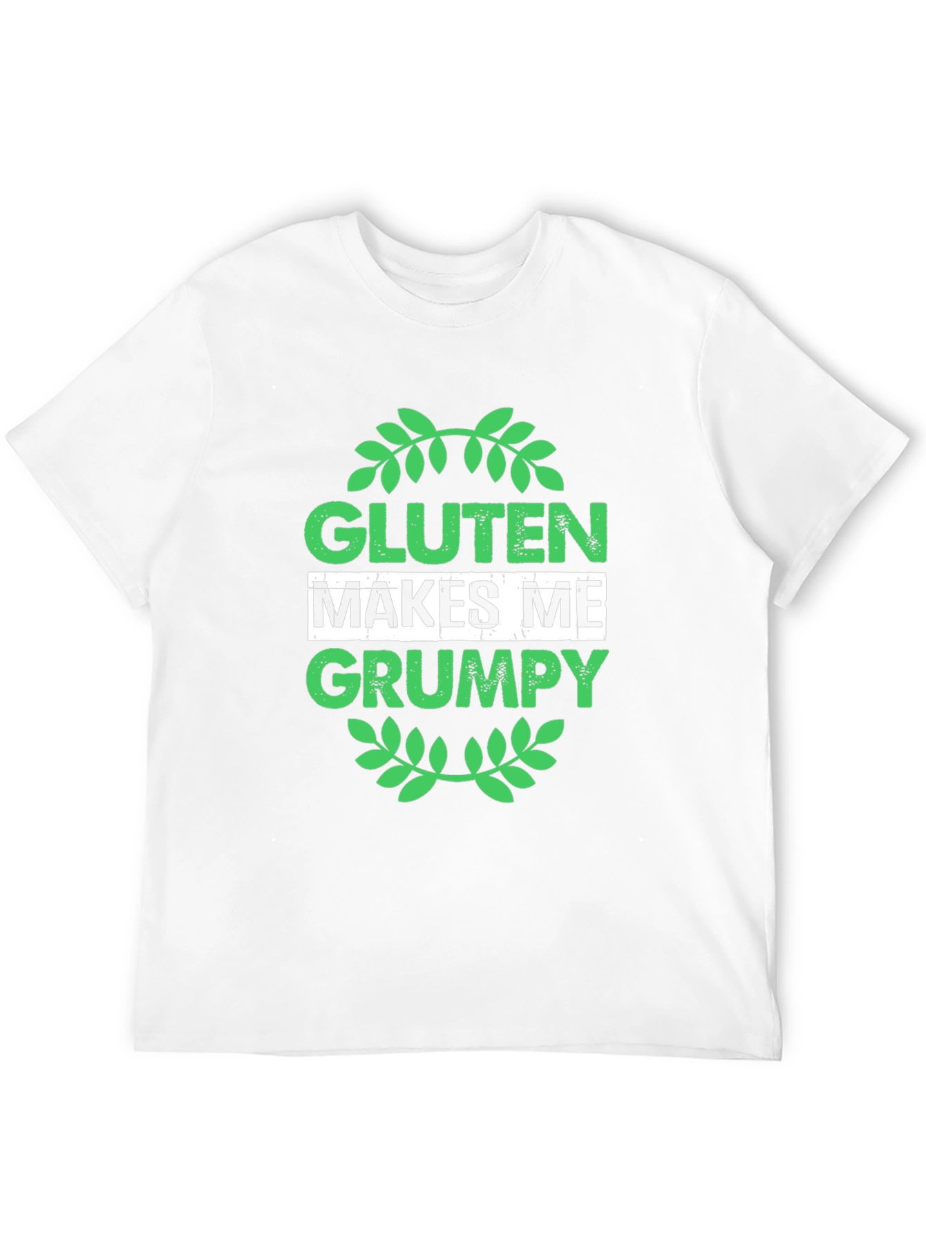 Gluten Makes Me Grumpy T-Shirt - Black